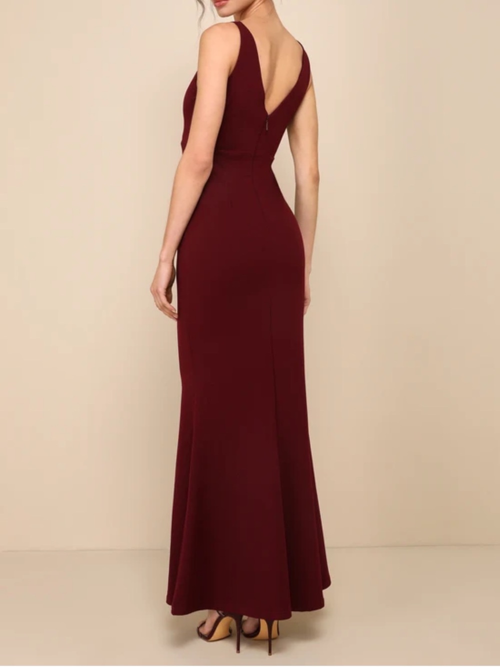 Lulus Melora Plum Sleeveless Maxi Dress Womens Medium NWT - Picture 2 of 9